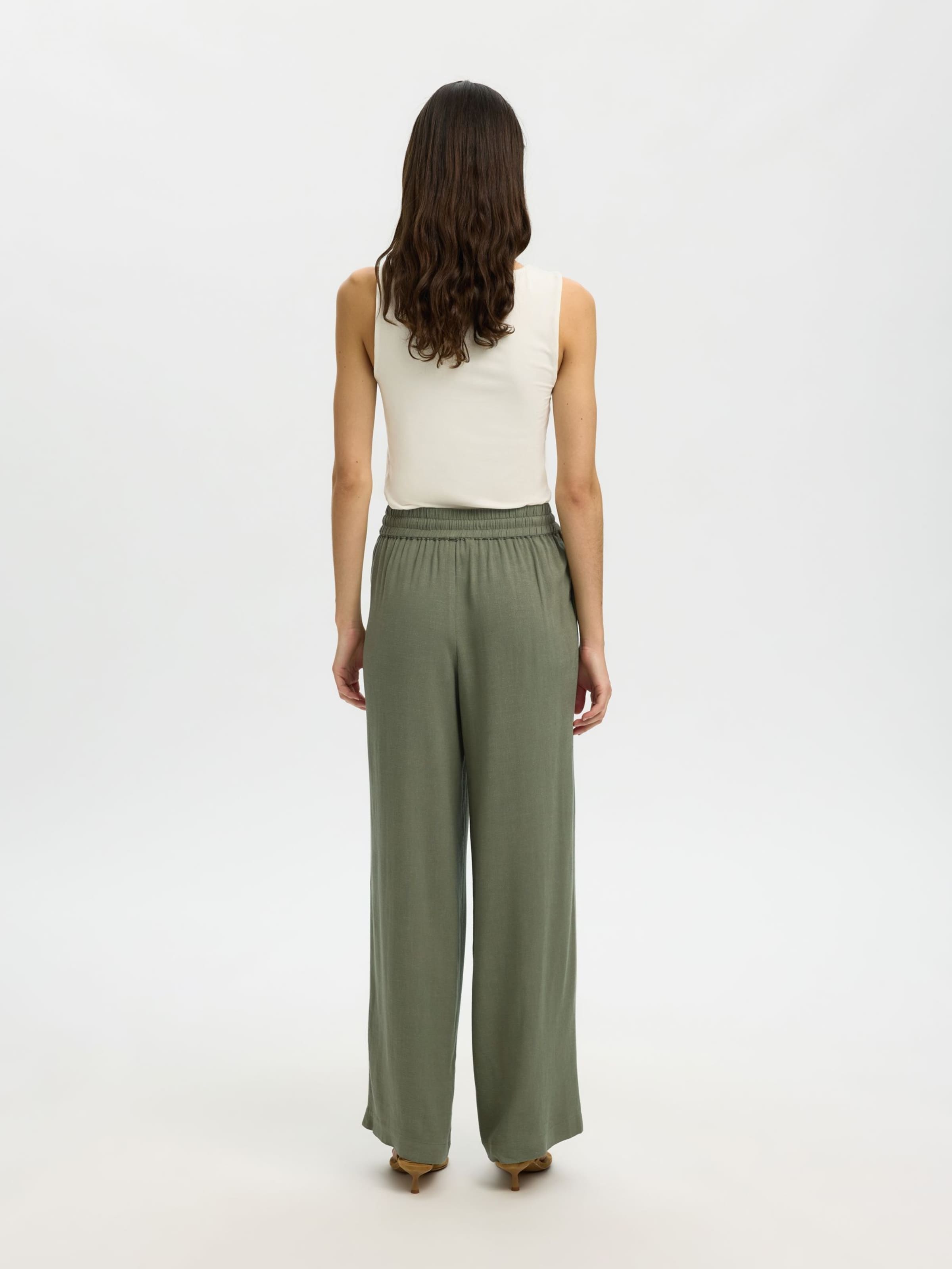Loosefit Pantaloni 'Viva-Gulia' di SELECTED in verde