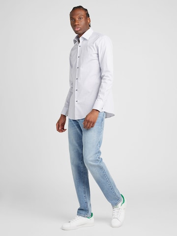 BOSS Black Slim fit Button Up Shirt 'HANK' in White
