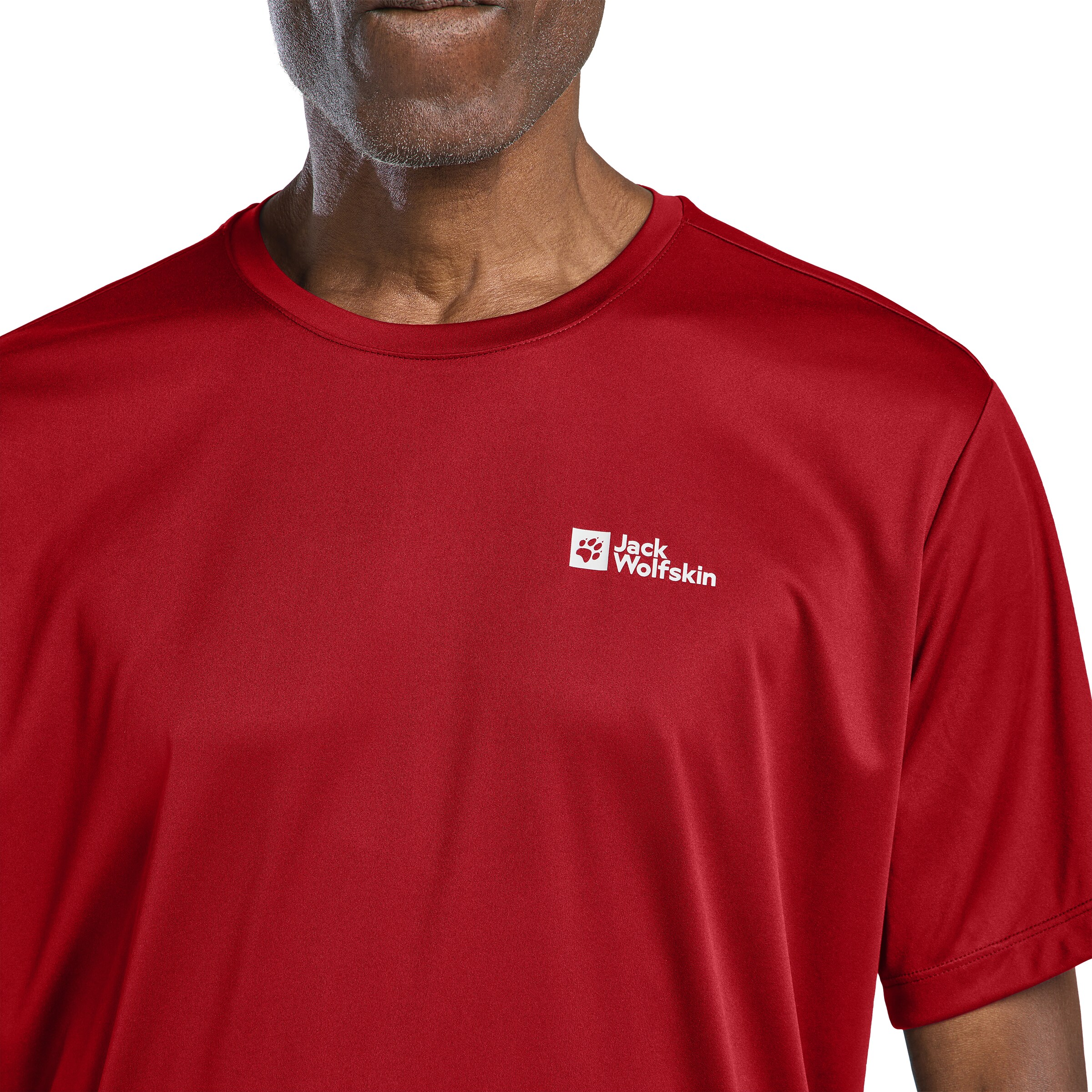 JACK WOLFSKIN Performance Shirt in Red