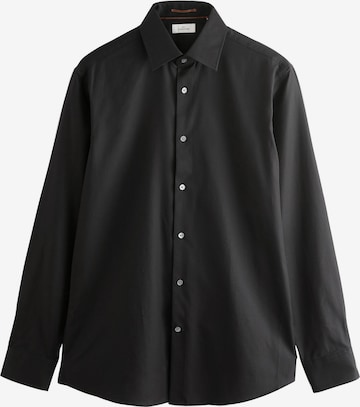 Next Slim Fit Риза в черно: отпред