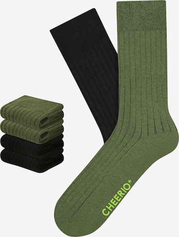 CHEERIO* Ponožky 'Tough Guy'' – zelená: přední strana