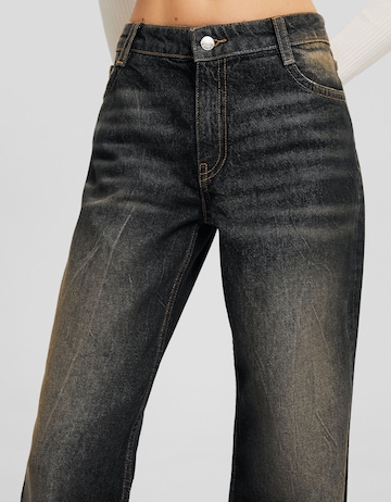 Wide leg Jeans di Bershka in nero