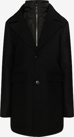 DreiMaster Klassik Between-Seasons Coat in Black: front