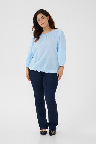 KAFFE CURVE Bluse 'Rory' in Blau