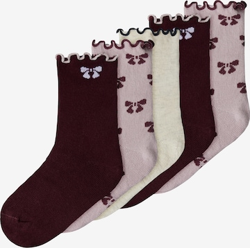 purpurinė NAME IT Kojinės 'NMFSILKE': priekis