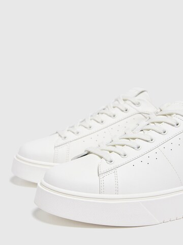 Pull&Bear Platform trainers in White