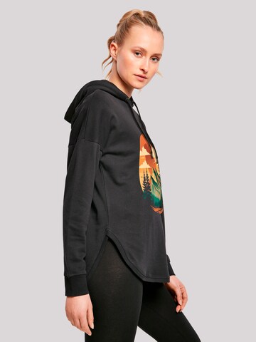 Sweat-shirt 'Sonnenuntergang Berglandschaft' F4NT4STIC en noir
