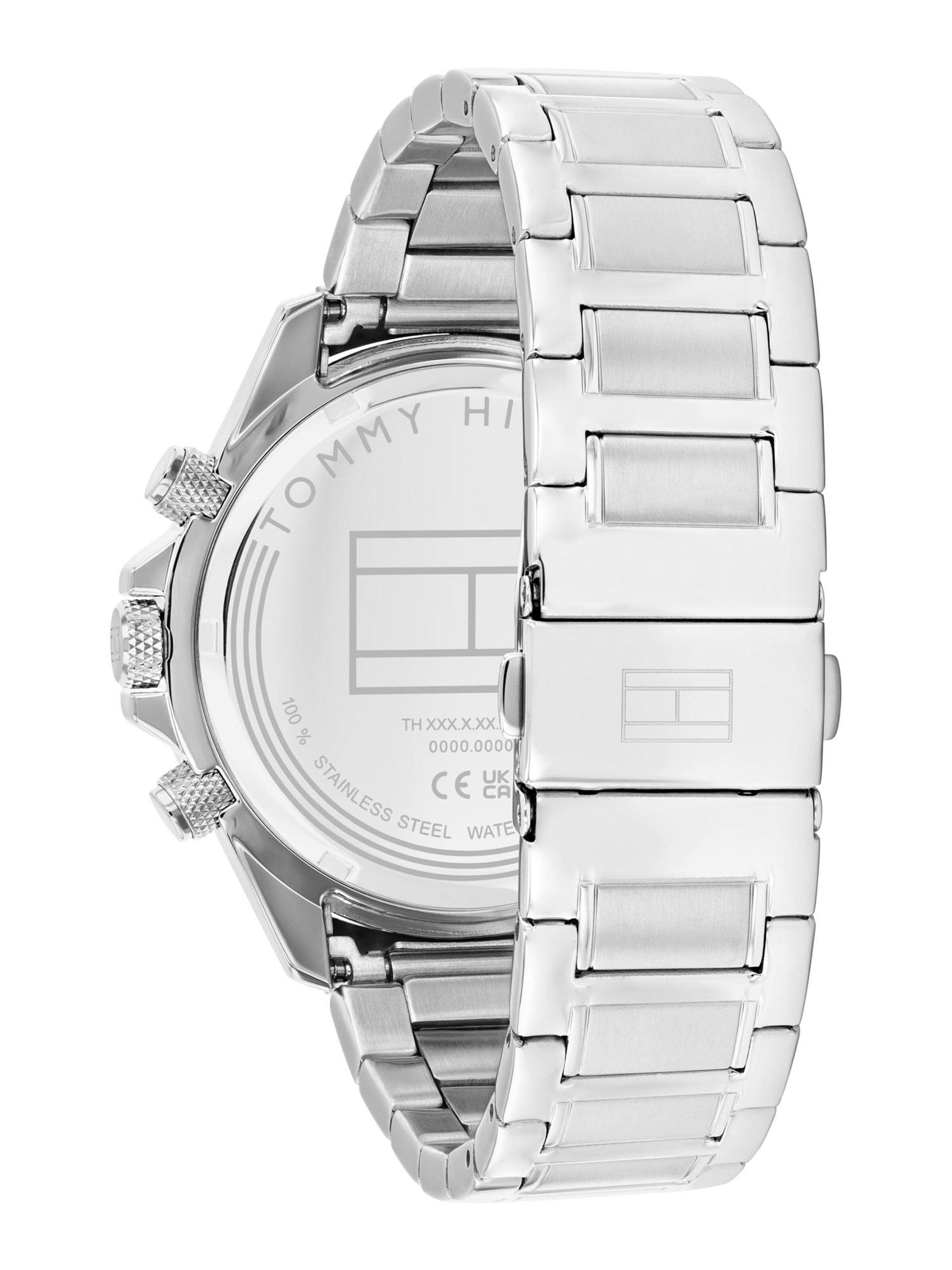 TOMMY HILFIGER Аналоговые часы 'CLARK' в Серебристый