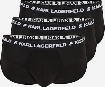 Slip Karl Lagerfeld en noir : devant