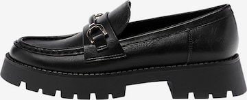 Pull&Bear Slipper in Schwarz