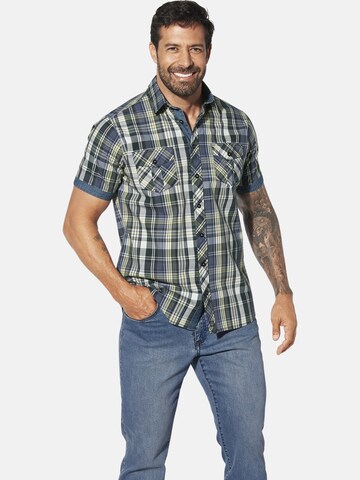 Jan Vanderstorm Comfort fit Button Up Shirt 'Runkar' in Green: front
