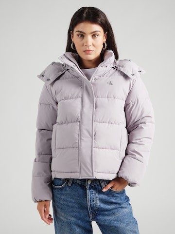 Calvin Klein Jeans - Chaqueta de invierno en gris: frente