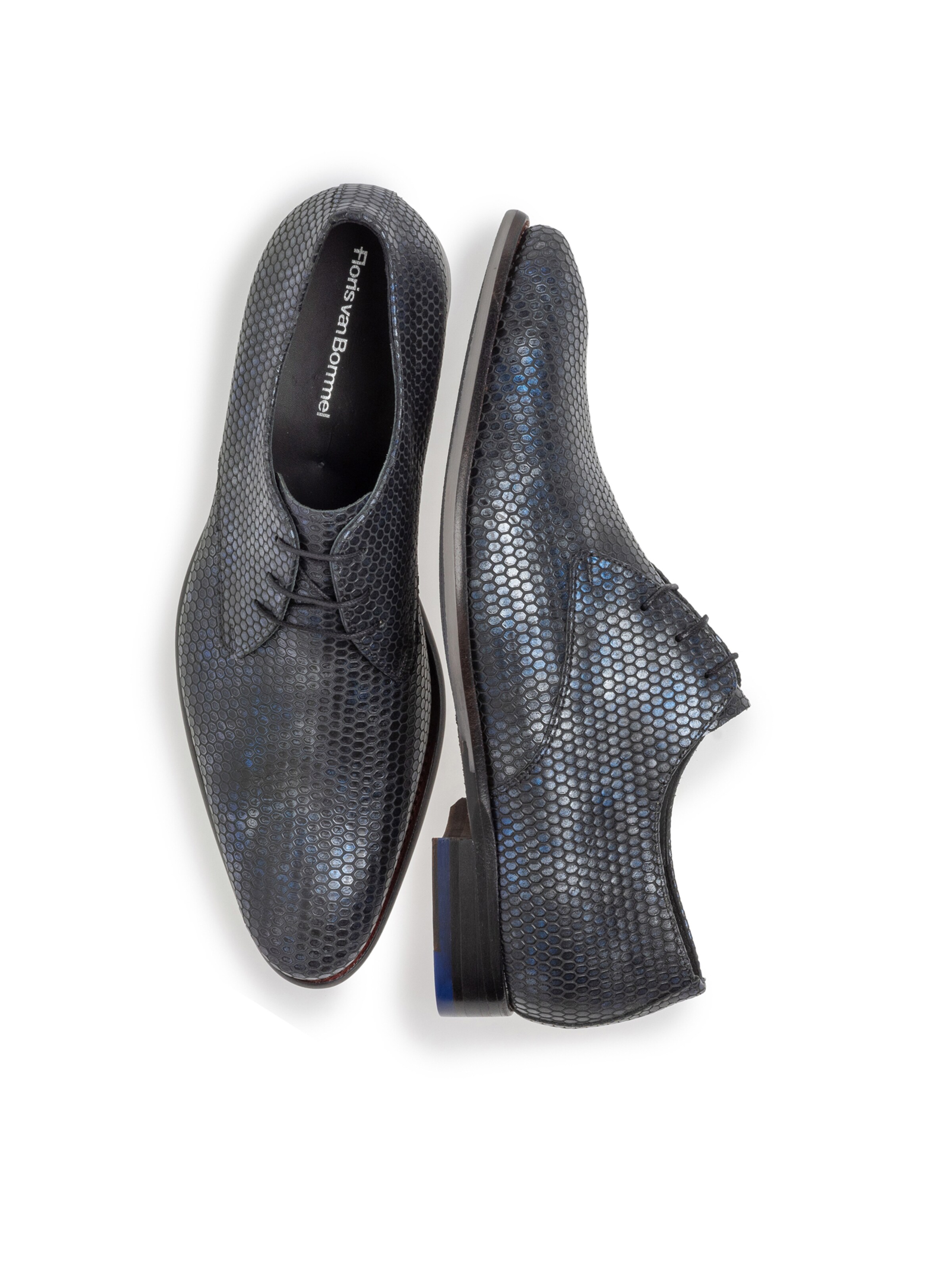 Scarpa stringata 'De Stapper 63' di Floris van Bommel in blu