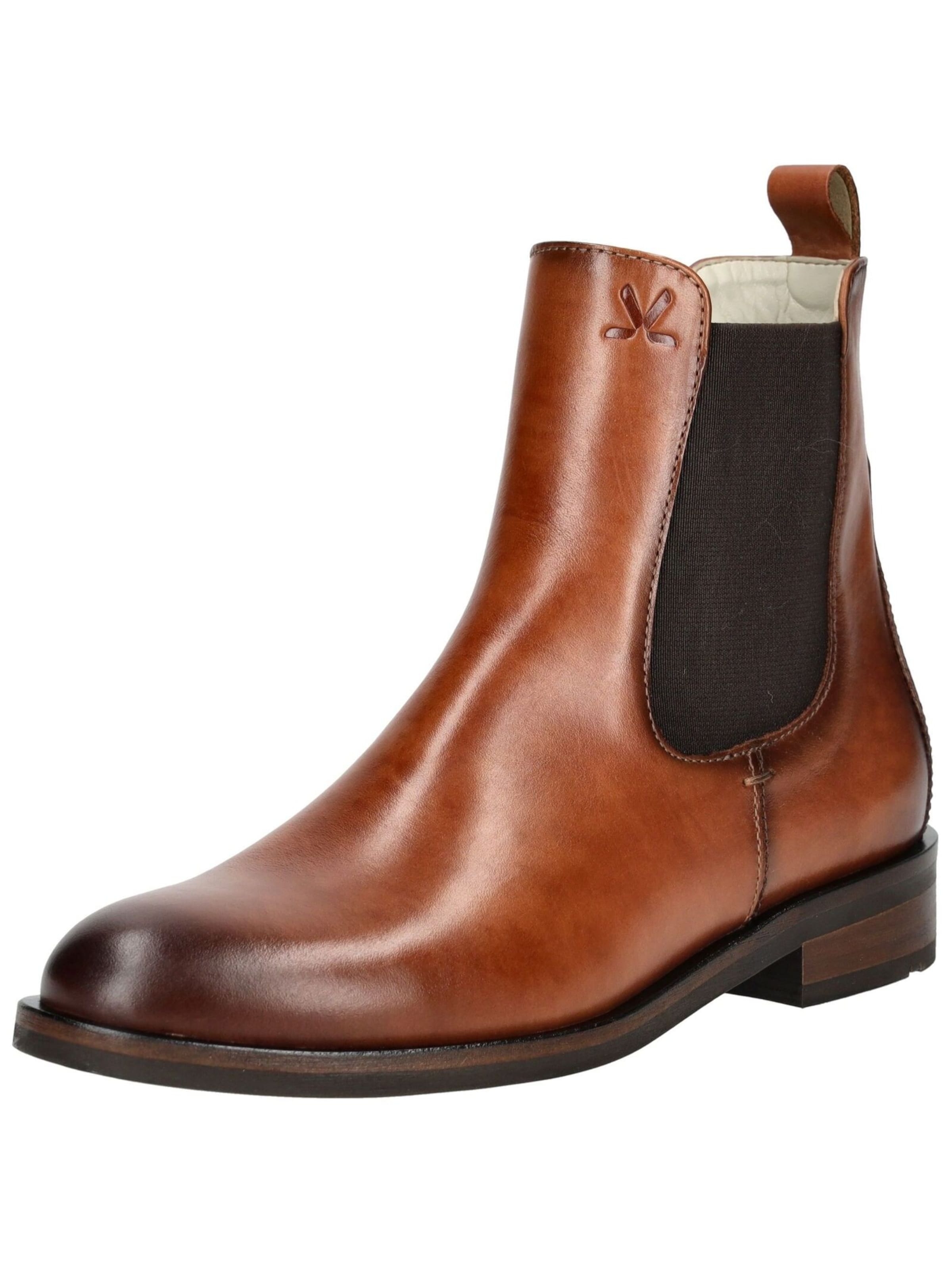 Chelsea Boots LLOYD SELECTED en marron : devant