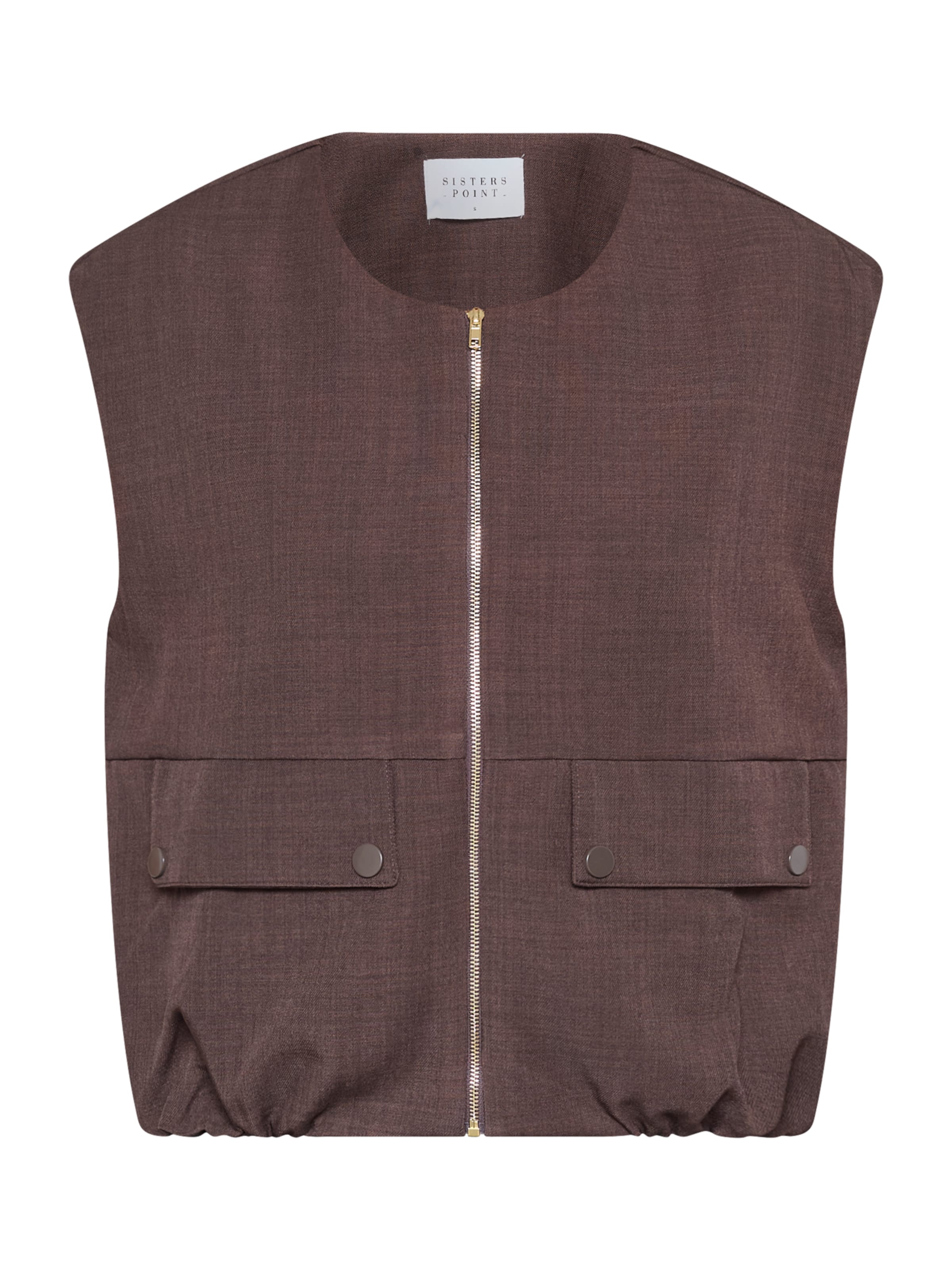 Gilet 'GARWIN' di SISTERS POINT in marrone: frontale
