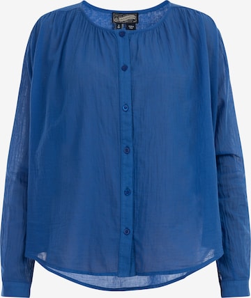 DreiMaster Vintage Blouse in Blauw: voorkant