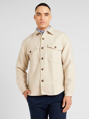 Coupe regular Chemise GANT en beige : devant