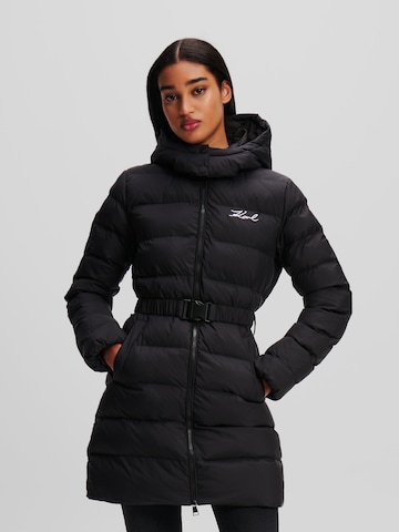 Veste d’hiver Karl Lagerfeld en noir : devant