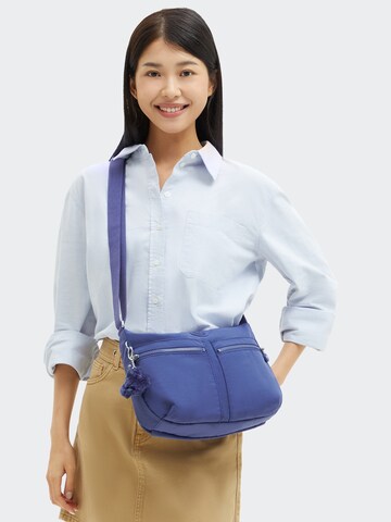 KIPLING - Bolso de hombro 'Izellah' en azul: frente