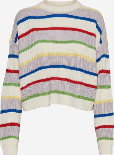 Noisy May Petite Sweater 'Yasi' in Yellow / Light grey / Red / White, Item view