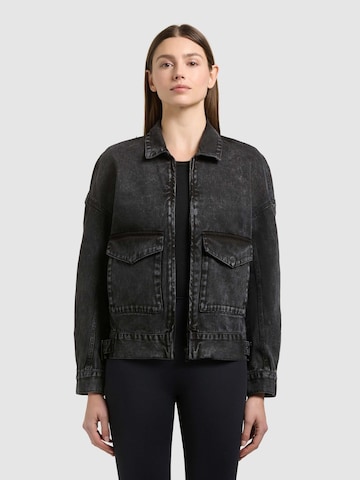 khujoPrijelazna jakna 'Nelina' - crna boja: prednji dio