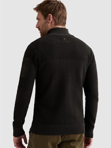 PME Legend Knit cardigan 'Cardigan with zipper closure and flight pocket' in Grey
