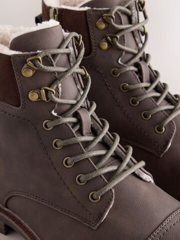 Next Lace-Up Boots in Brown