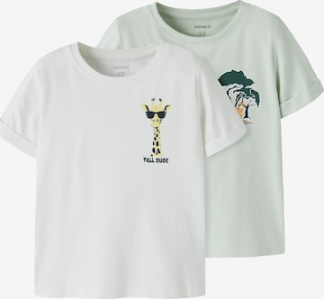 NAME IT Футболка 'NMMVUX' в Зеленый: спереди