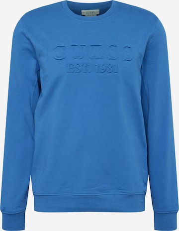 GUESS Sweatshirt 'BEAU' in Blue: front