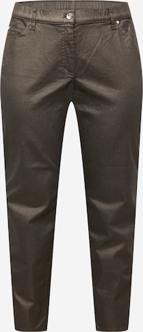 SAMOON Slim fit Jeans 'Betty' in Brown: front