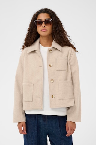 SOAKED IN LUXURY Tussenjas 'SLZephyr' in Beige: voorkant