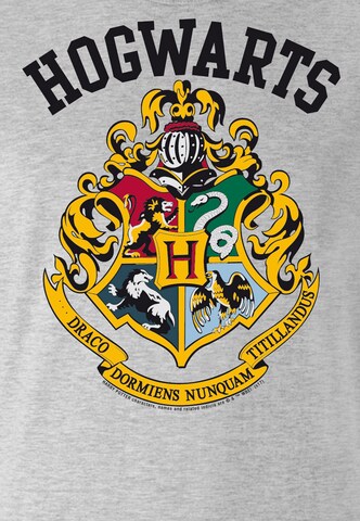 LOGOSHIRT Shirt 'Hogwarts' in Grey