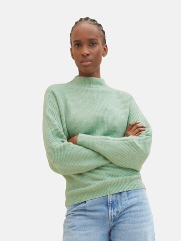 TOM TAILOR DENIM Sweater in Green