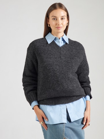 Pull-over 'EAST' AMERICAN VINTAGE en gris : devant