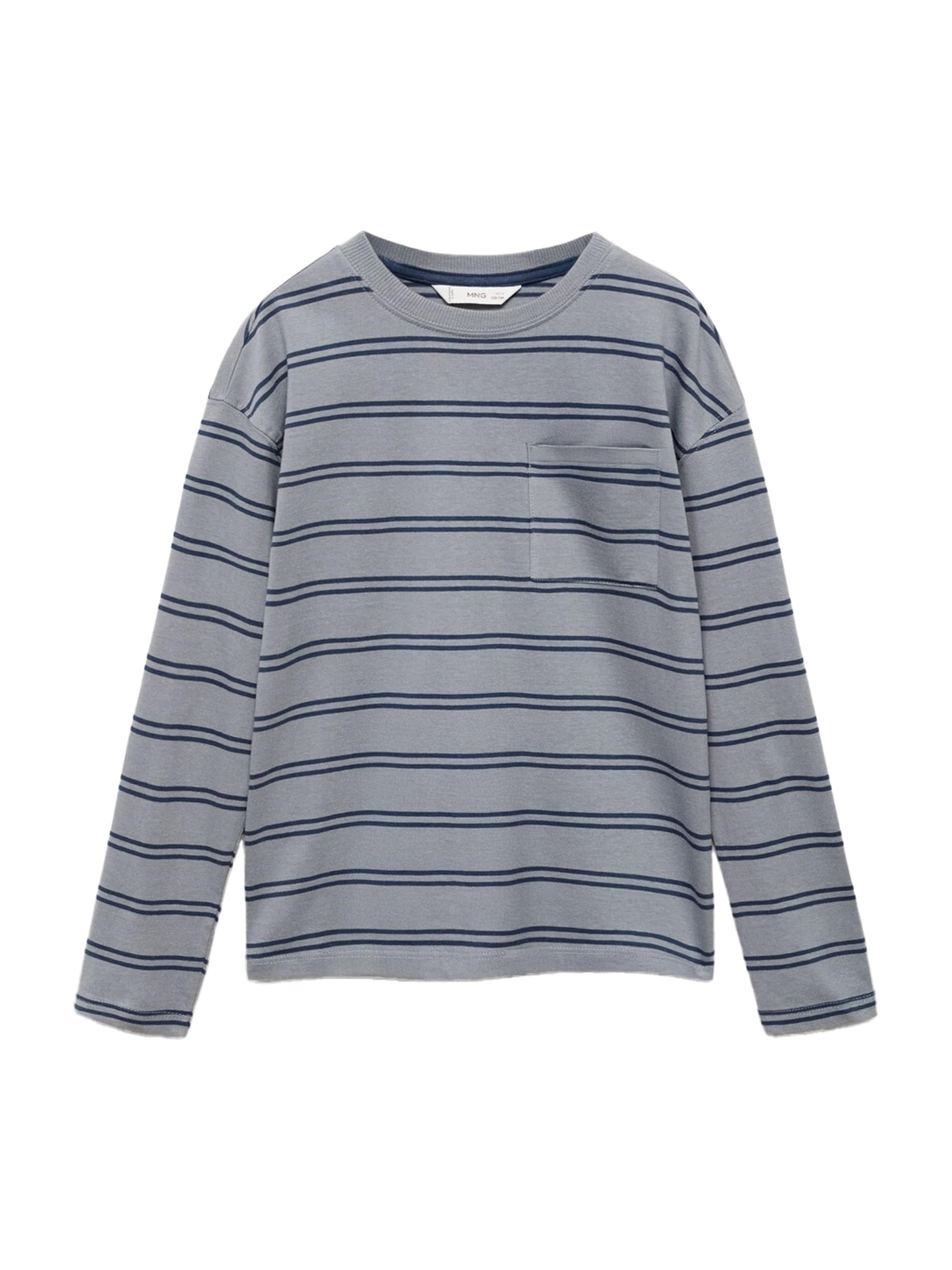 MANGO KIDS Shirts 'RAYONA' i marin / grå, Produktvisning