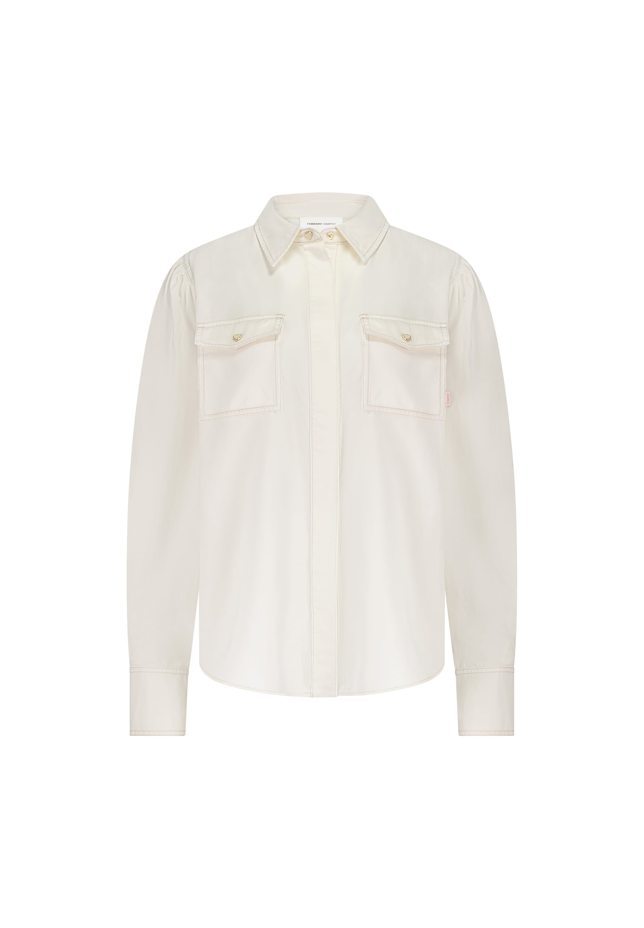 Chemisier Fabienne Chapot en beige : devant