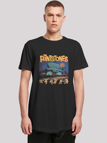 F4NT4STIC Shirt 'Die Familie Feuerstein Champions Of Bedrock Bowl ' in Black: front