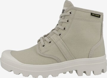 Palladium Lace-Up Ankle Boots in Grey