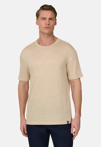 Boggi Milano T-Shirt in Beige: Vorderseite