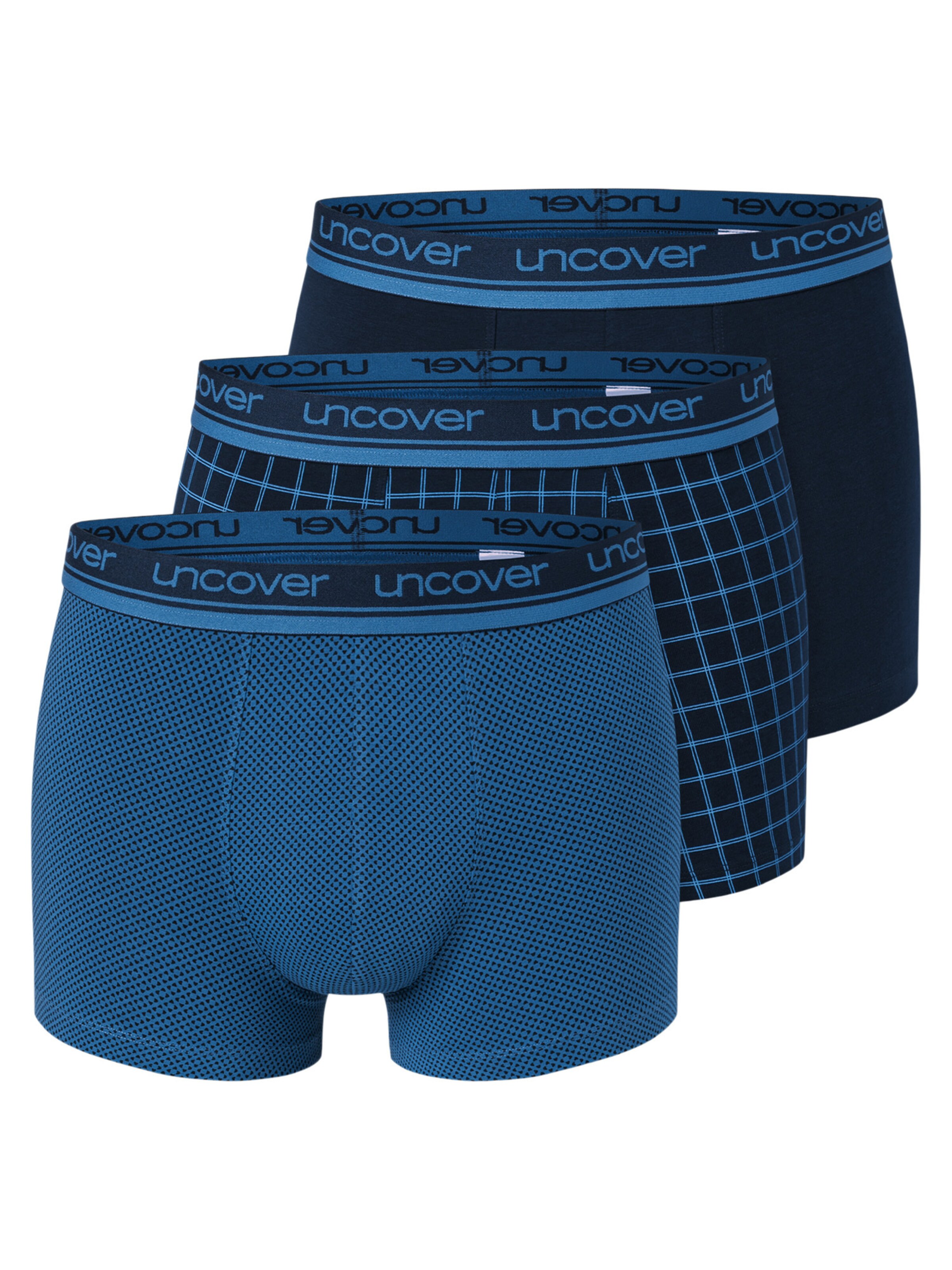 Sous-vêtements longs 'Cotton' uncover by SCHIESSER en bleu : devant