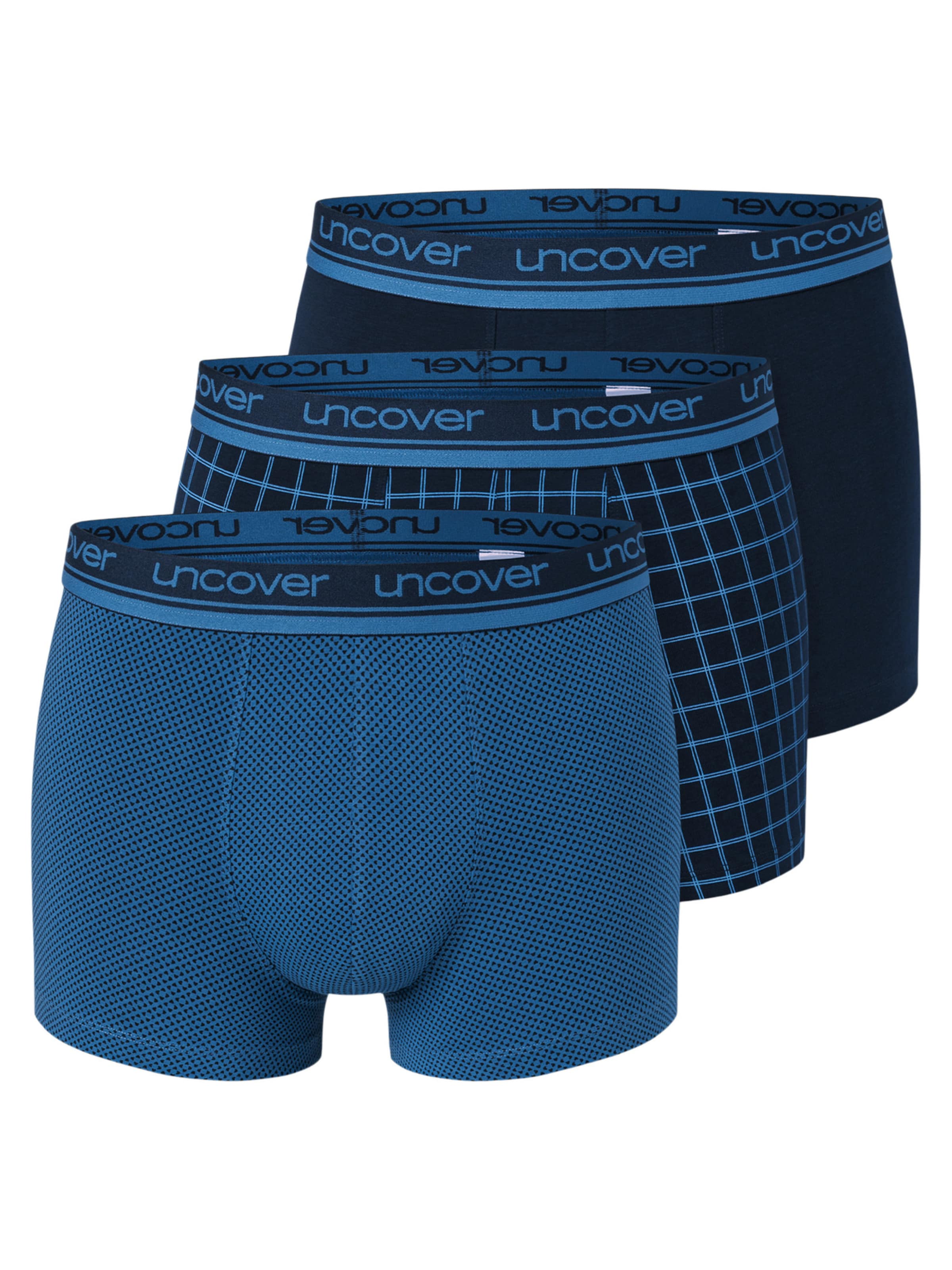 Sous-vêtements longs 'Cotton' uncover by SCHIESSER en bleu : devant