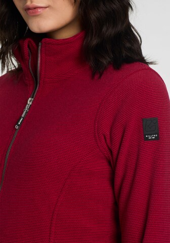 KILLTEC Athletic Fleece Jacket in Red