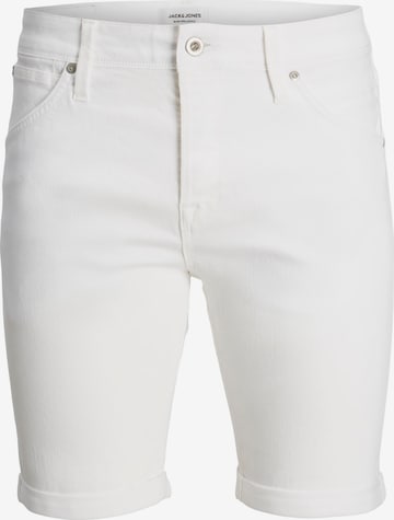 Coupe slim Jean 'RICK' JACK & JONES en blanc : devant