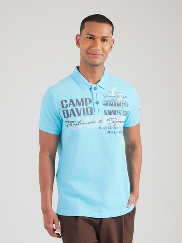 CAMP DAVID - Camiseta en azul: frente