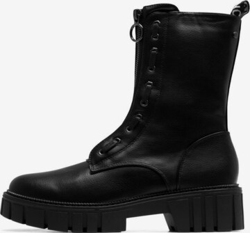 Bottes à lacets 'GABBI' Bianco en noir : devant