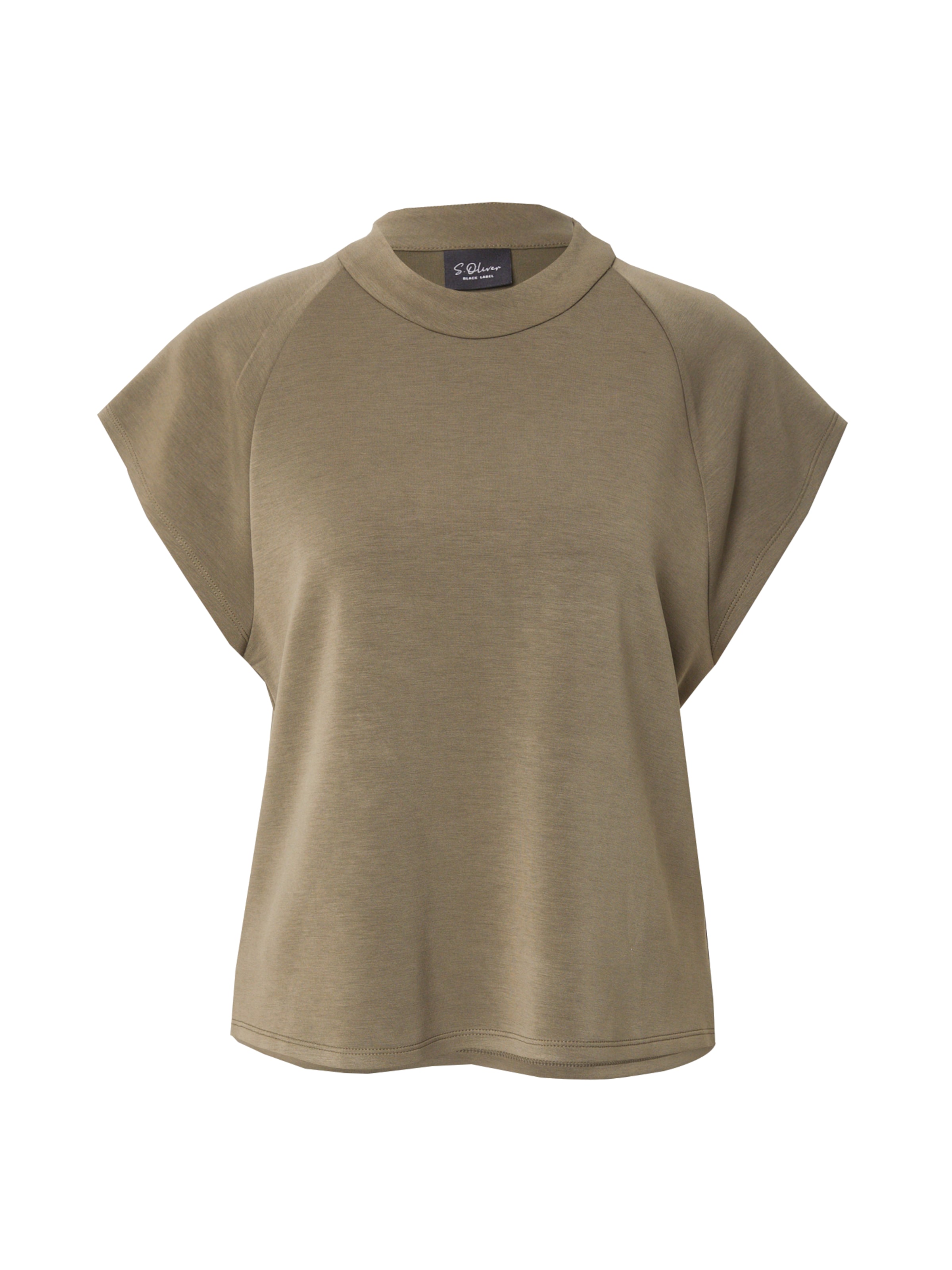 s.Oliver BLACK LABEL Sweatshirt in Groen: voorkant