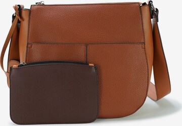 HARPA Shoulder Bag in Brown: front