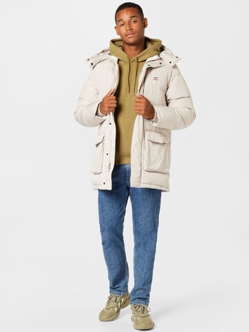 LEVI'S ® Zimná bunda 'Fillmore Mid Parka 2.0' - Béžová