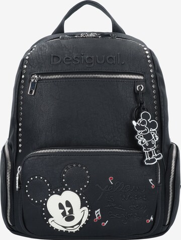 Rucsac 'Mickey Rock City' de la Desigual pe negru: față