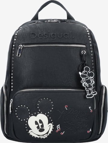 Desigual Backpack 'Mickey Rock City' in Black: front